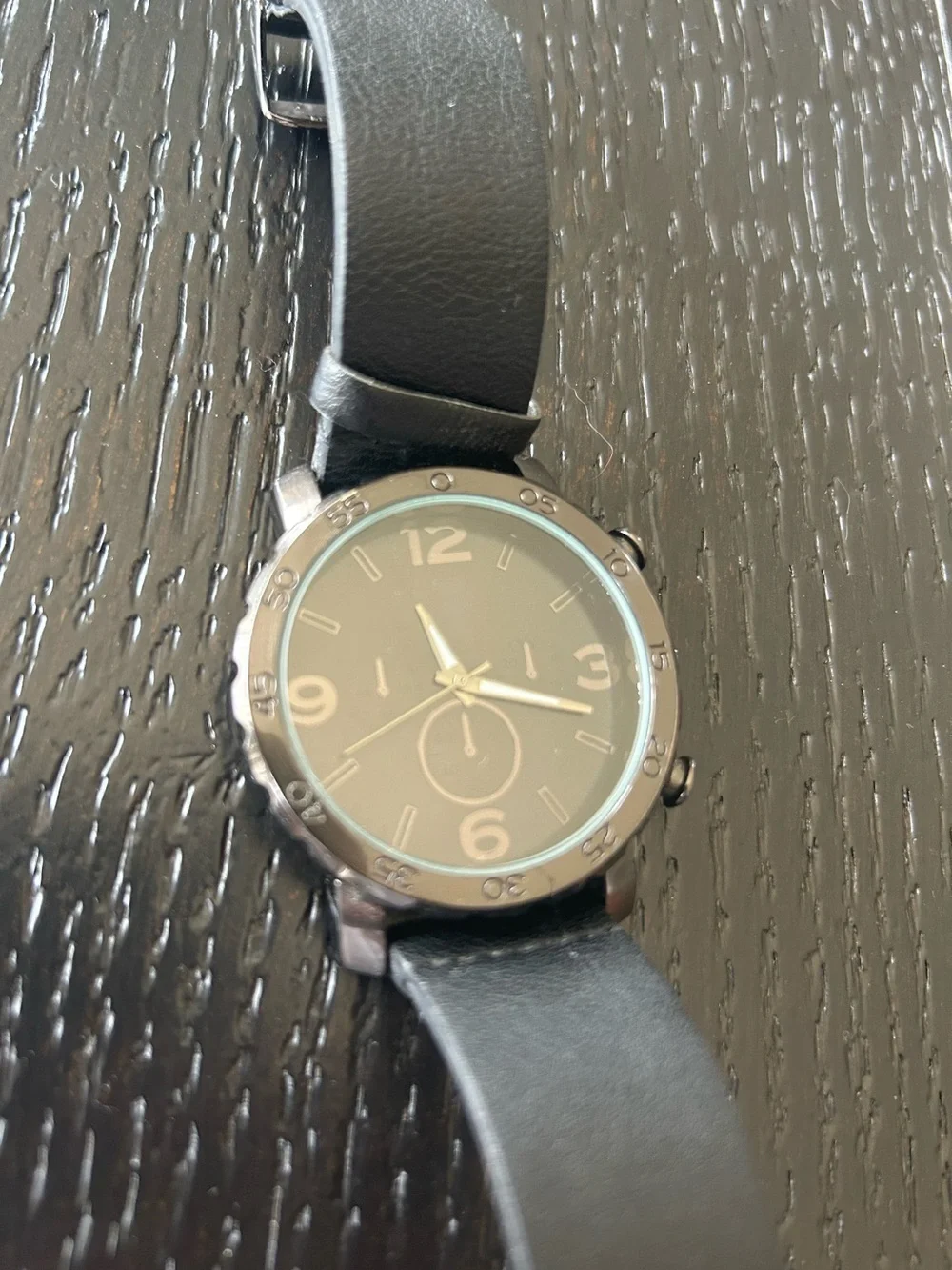 Watch with Leather Strap